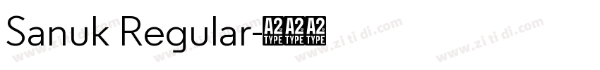 Sanuk Regular字体转换